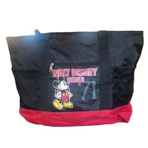 Disney Parks Black & Red Mickey Mouse Large Bag